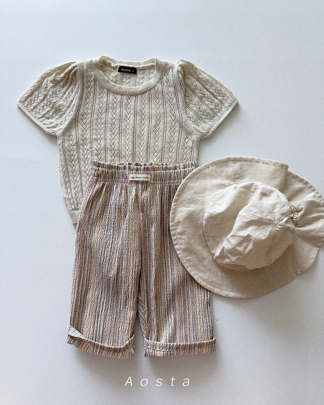 【PREORDER受付終了、ご希望はお問い合わせください。】21.Knit Eyelet T