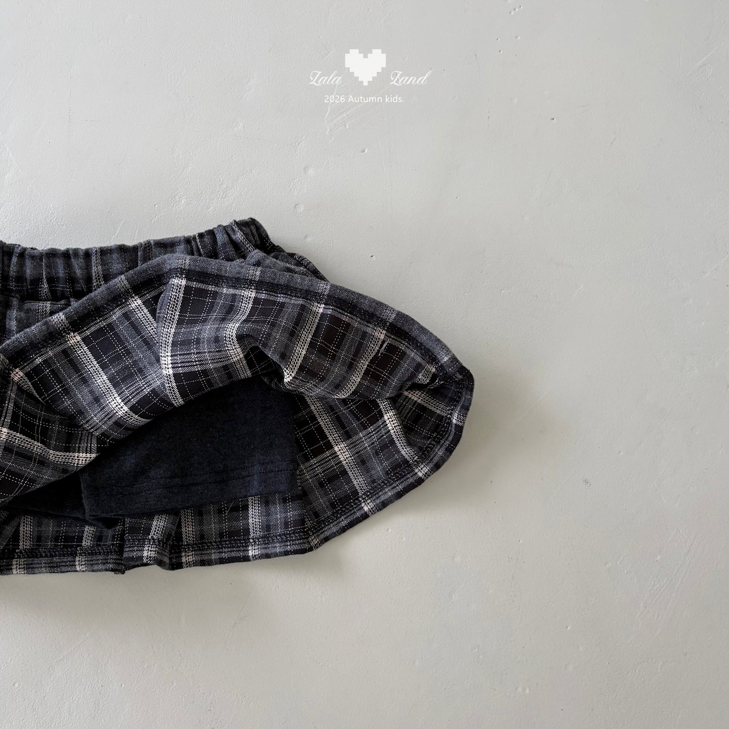 【PRE-ODER〆8.9(sun)】14.Eve Check Skirt | lalaland
