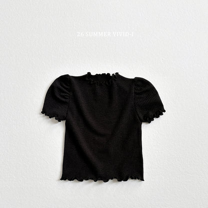 【PREORDER受付終了、ご希望はお問い合わせください。】78.Shirring Puff Flare Tee