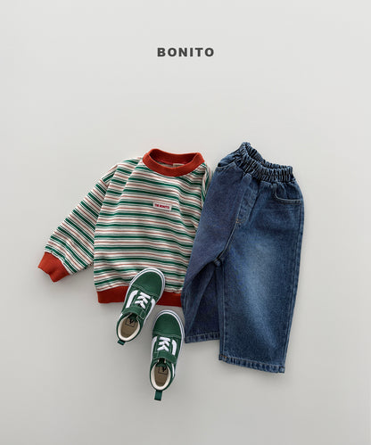 42.Feeling Stripe Sweatshirt