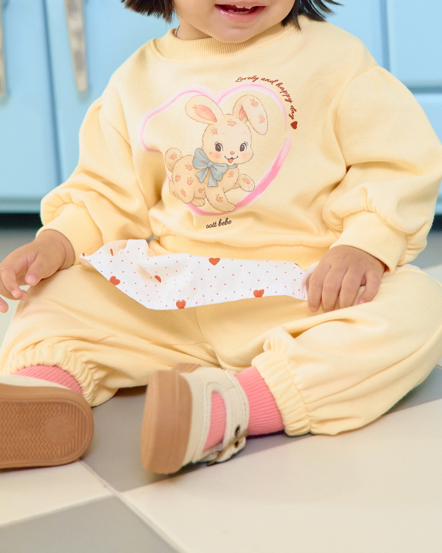 【PRE-ODER〆8.9(sun)】03.Cute Rabbit Top & Bottom Set | oottbebe