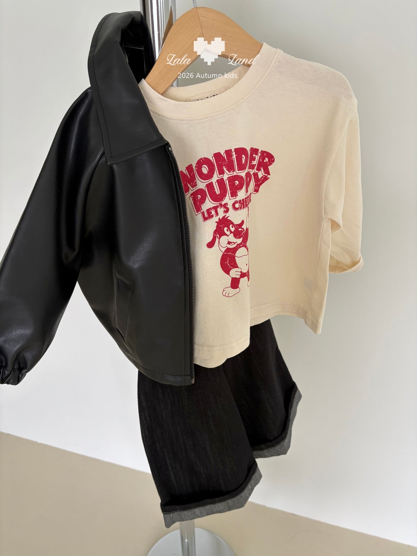 【PRE-ODER〆8.9(sun)】24.Selfie Puppy Tee | lalaland