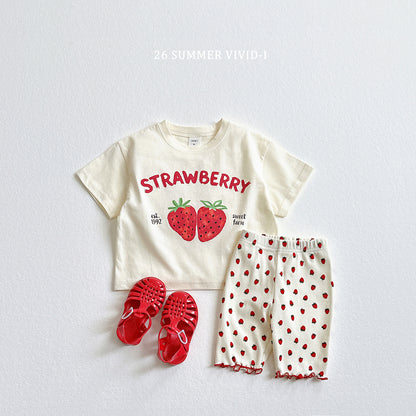 【PREORDER受付終了、ご希望はお問い合わせください。】41.Strawberry Dot Leggings