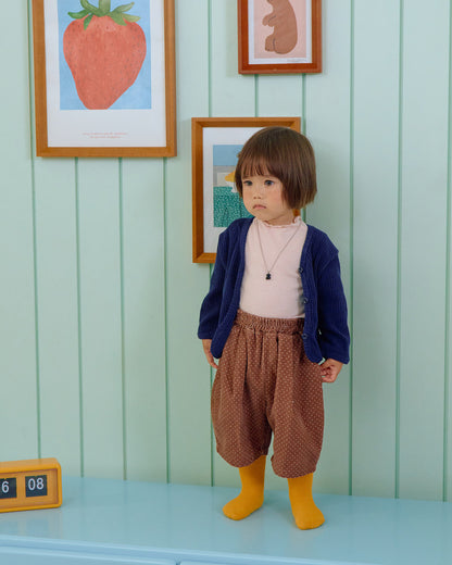 【秋のPRE-ODER 5%OFF】45.Petit Dot Pumpkin Pants – 6/10 Length | oottbebe