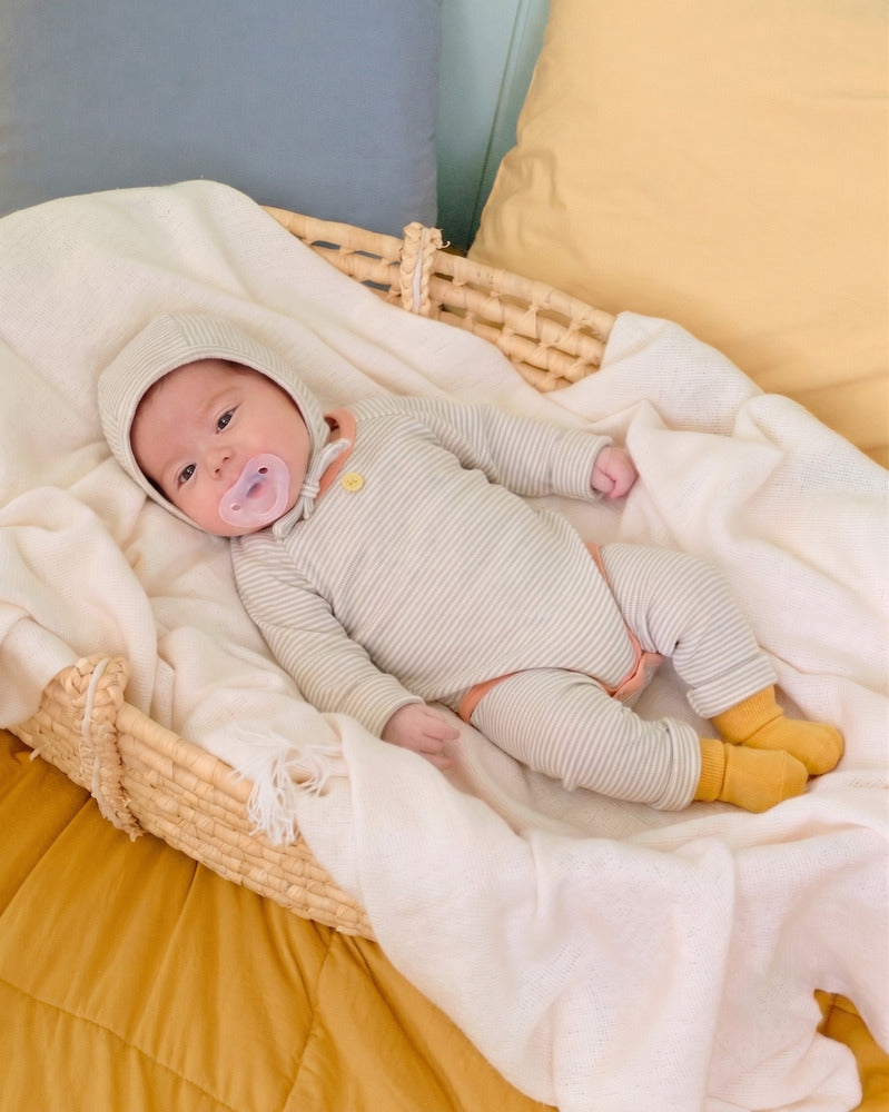 【PRE-ODER〆8.9(sun)】22.(Bebe) Vanilla Latte Romper | oottbebe