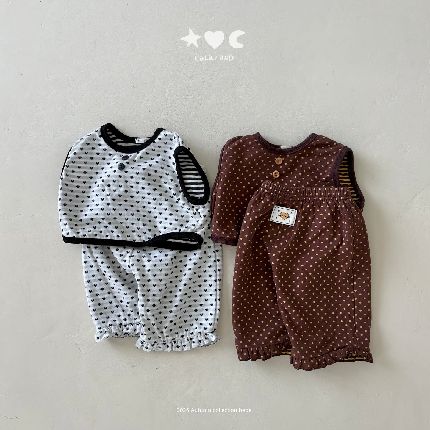 【PRE-ODER〆8.9(sun)】18.Heart-Dot Vest | lalaland