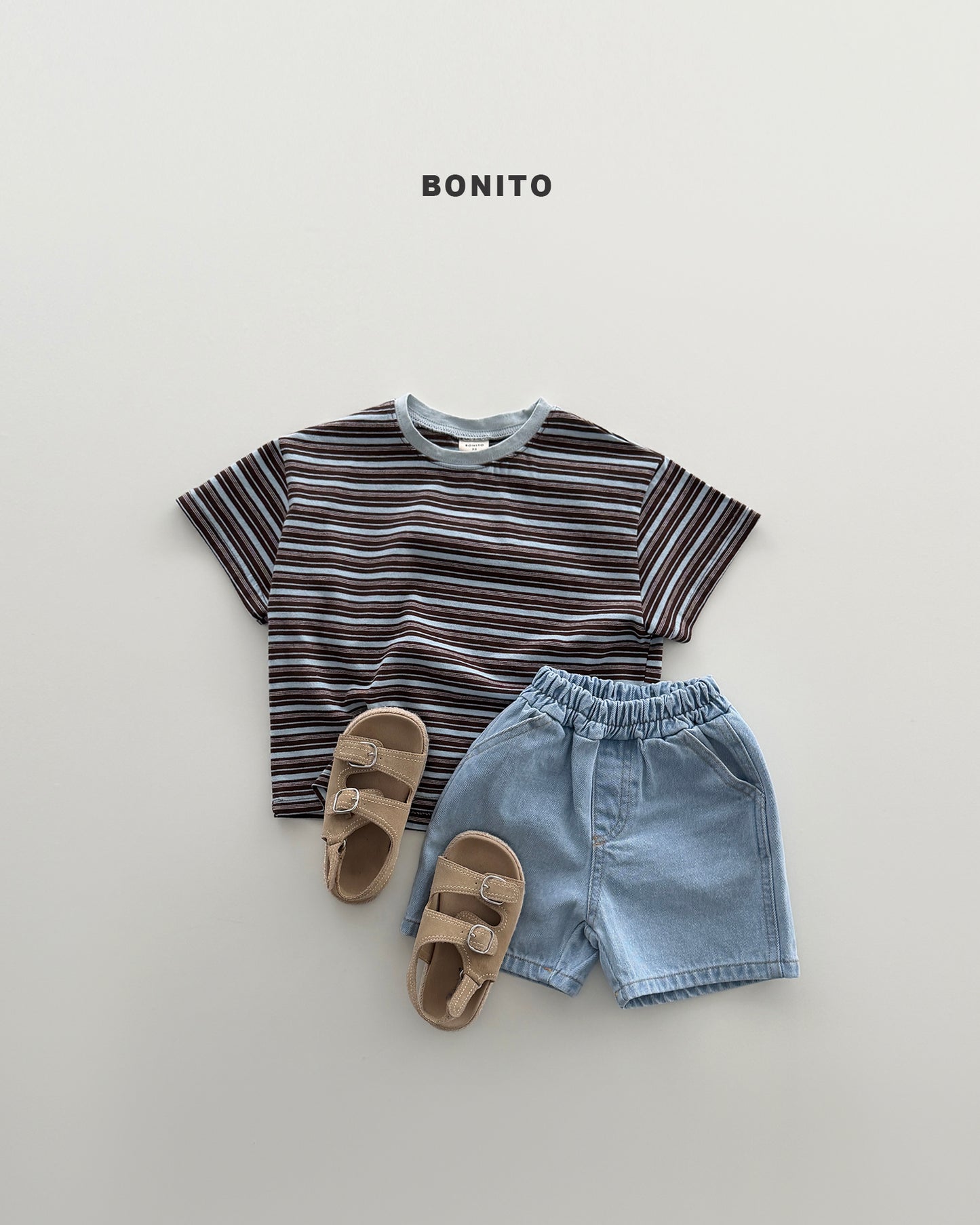 【PREORDER 4日間限定】40.uni stripe color tee