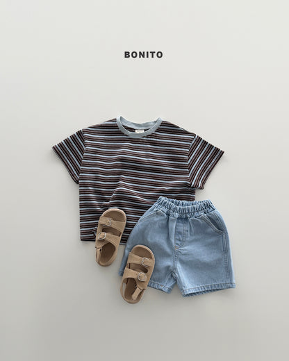 【PREORDER 4日間限定】40.uni stripe color tee