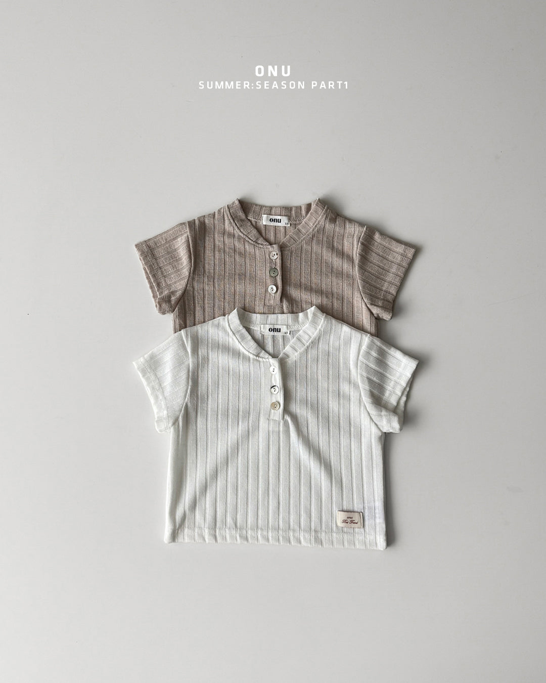 【PREORDER受付終了、ご希望はお問い合わせください。】41.Ribbed button tee