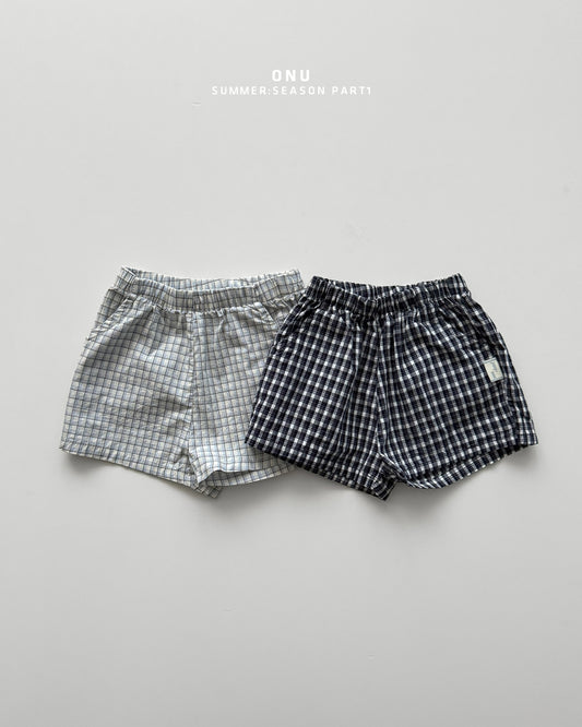 【PREORDER受付終了、ご希望はお問い合わせください。】45.Check shorts