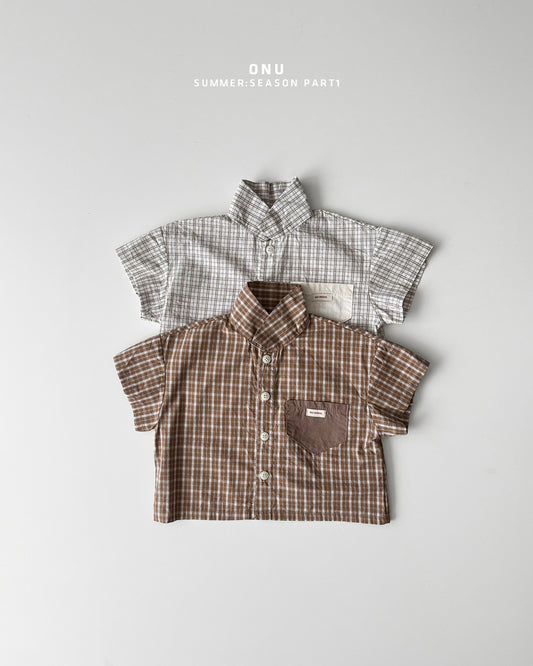 【PREORDER受付終了、ご希望はお問い合わせください。】42.Summer check shirt
