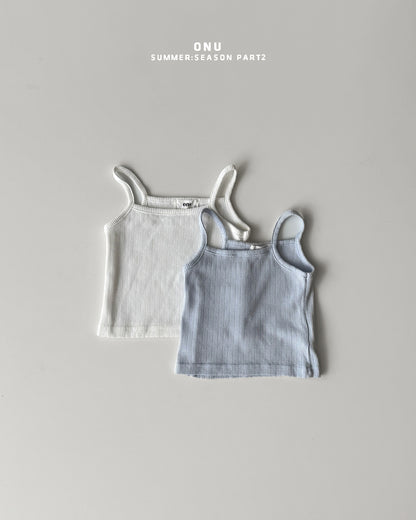 【期間限定 PRE-ODER】6.Ribbed Strap Sleeveless Top
