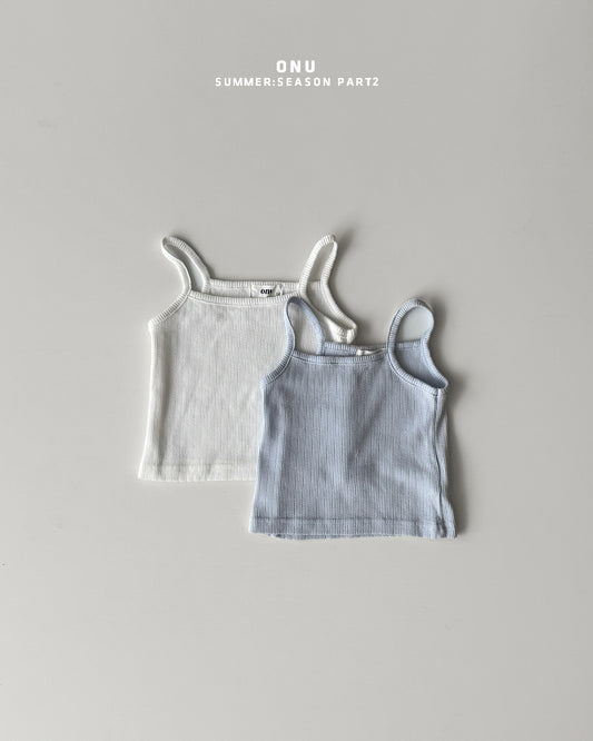 【期間限定 PRE-ODER】6.Ribbed Strap Sleeveless Top