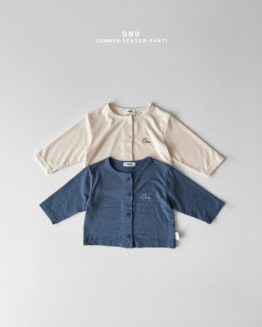 【PREORDER受付終了、ご希望はお問い合わせください。】34.Summer ribbed cardigan