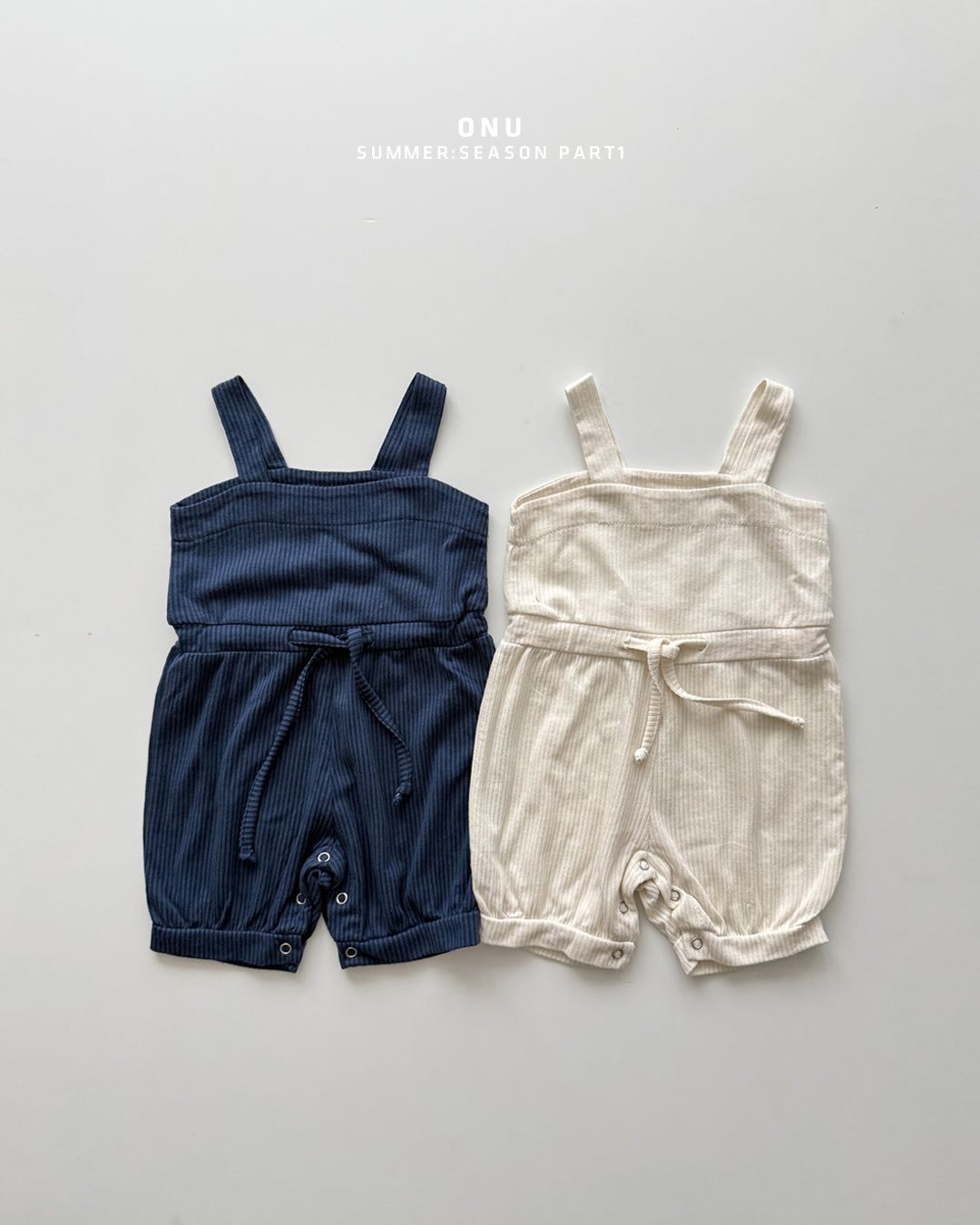 【PREORDER受付終了、ご希望はお問い合わせください。】52.Baby ribbed overalls
