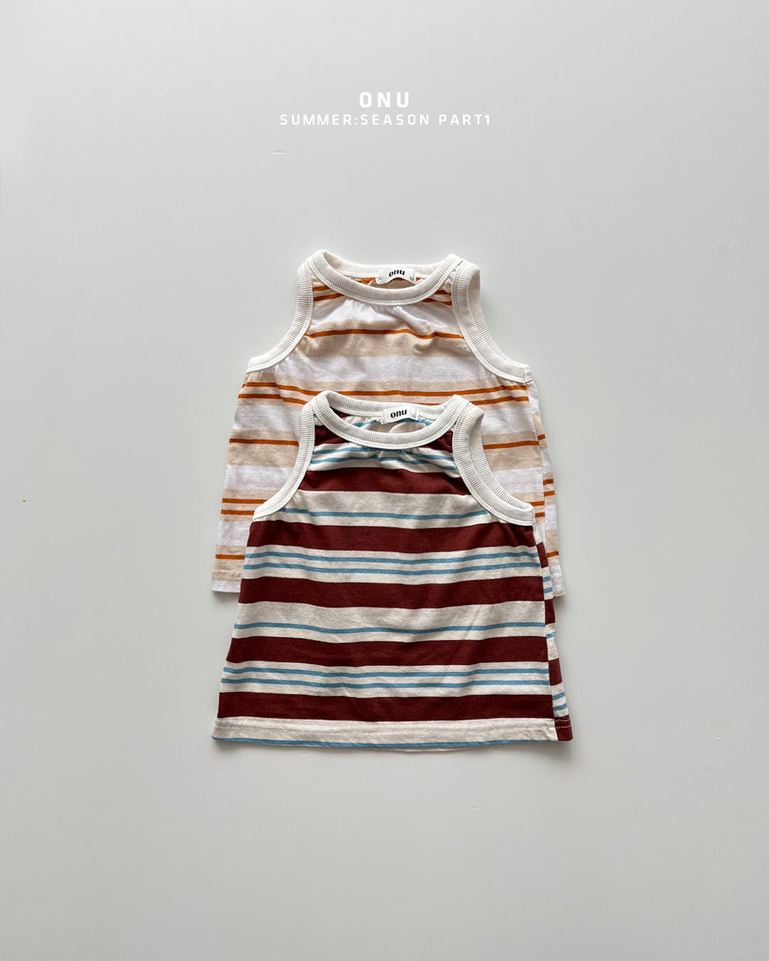 【PREORDER受付終了、ご希望はお問い合わせください。】07.Striped ribbed sleeveless top