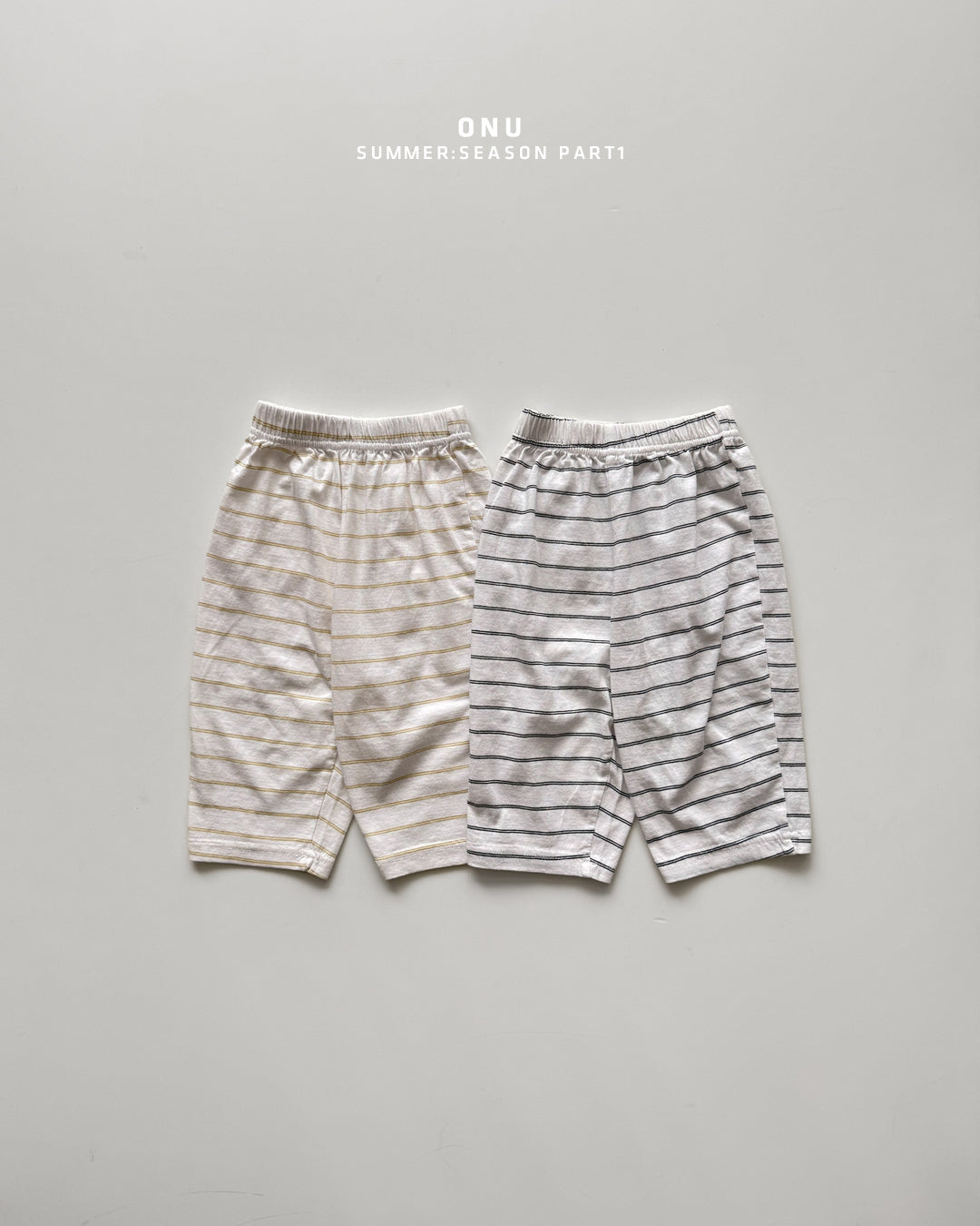 【PREORDER受付終了、ご希望はお問い合わせください。】19.Striped cropped pants (8/10 length)