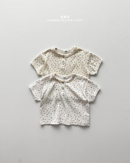 【PREORDER受付終了、ご希望はお問い合わせください。】31.Flower lace tee