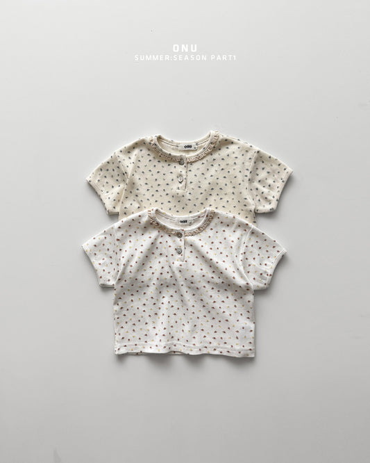 【PREORDER受付終了、ご希望はお問い合わせください。】31.Flower lace tee