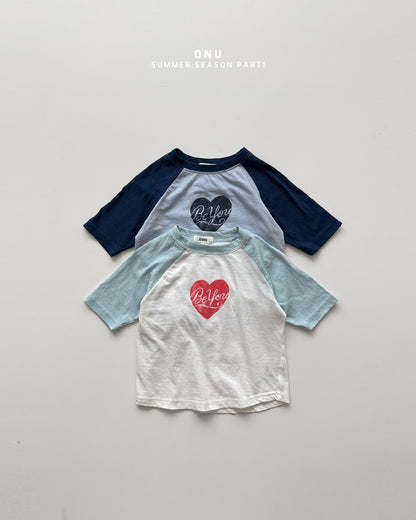 【PREORDER受付終了、ご希望はお問い合わせください。】06.Heart 3/4 sleeve tee