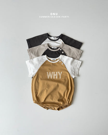 【PREORDER受付終了、ご希望はお問い合わせください。】48.Baby WHY raglan suit