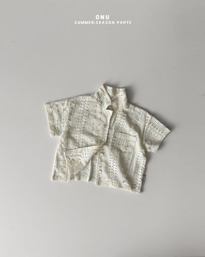 【期間限定 PRE-ODER】3.Jacquard Beach Shirt