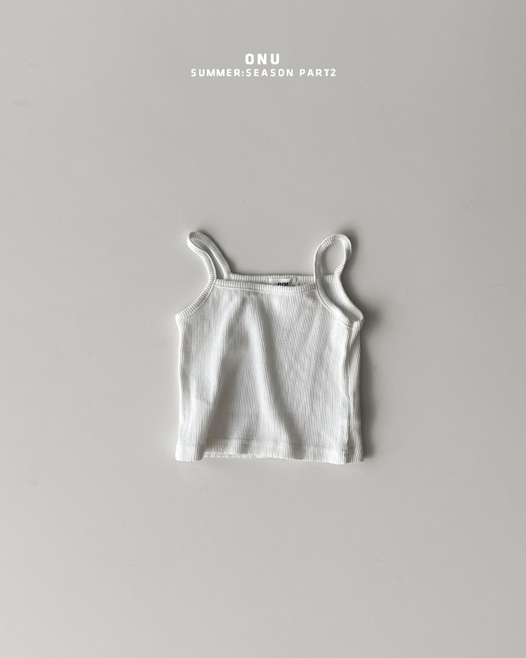 【期間限定 PRE-ODER】6.Ribbed Strap Sleeveless Top