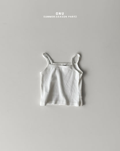 【期間限定 PRE-ODER】6.Ribbed Strap Sleeveless Top