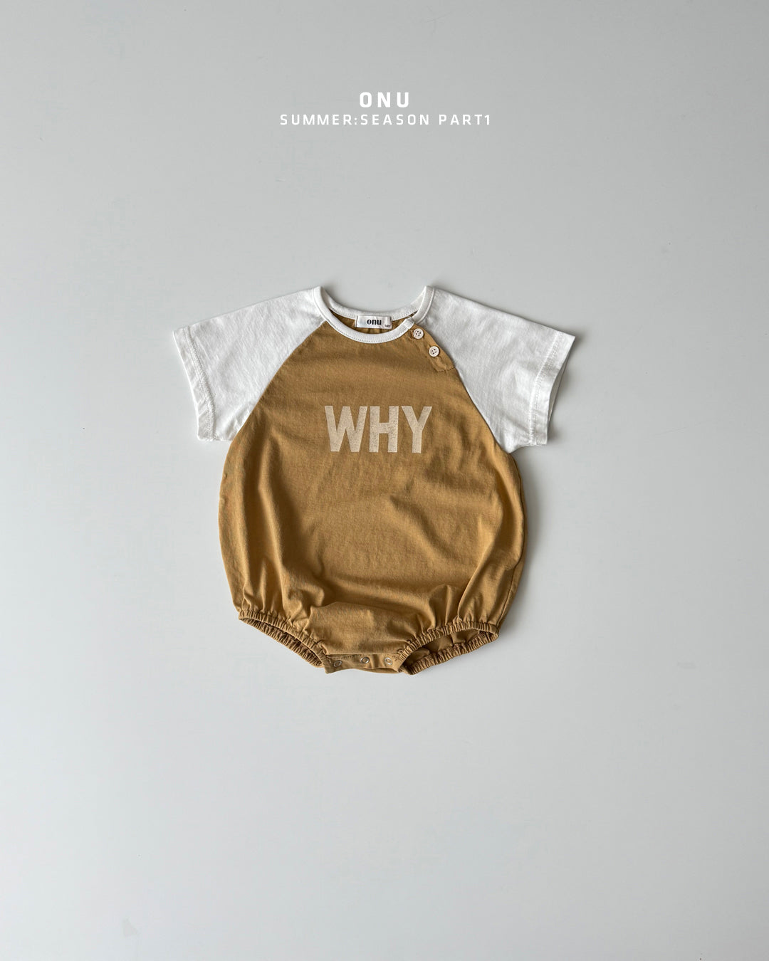 【PREORDER受付終了、ご希望はお問い合わせください。】48.Baby WHY raglan suit
