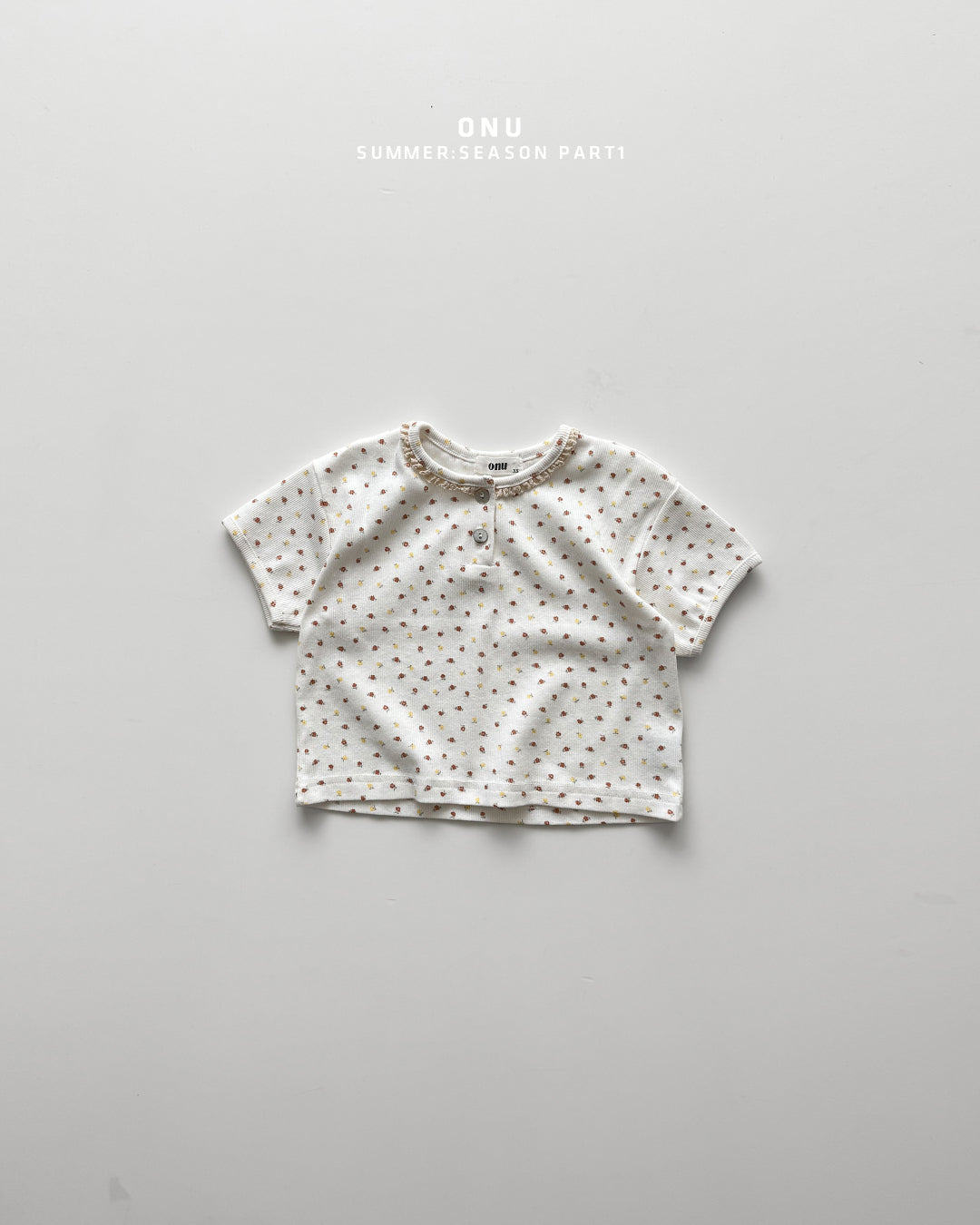 【PREORDER受付終了、ご希望はお問い合わせください。】31.Flower lace tee