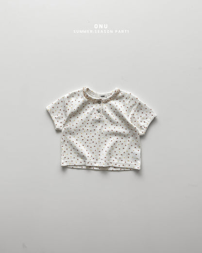 【PREORDER受付終了、ご希望はお問い合わせください。】31.Flower lace tee