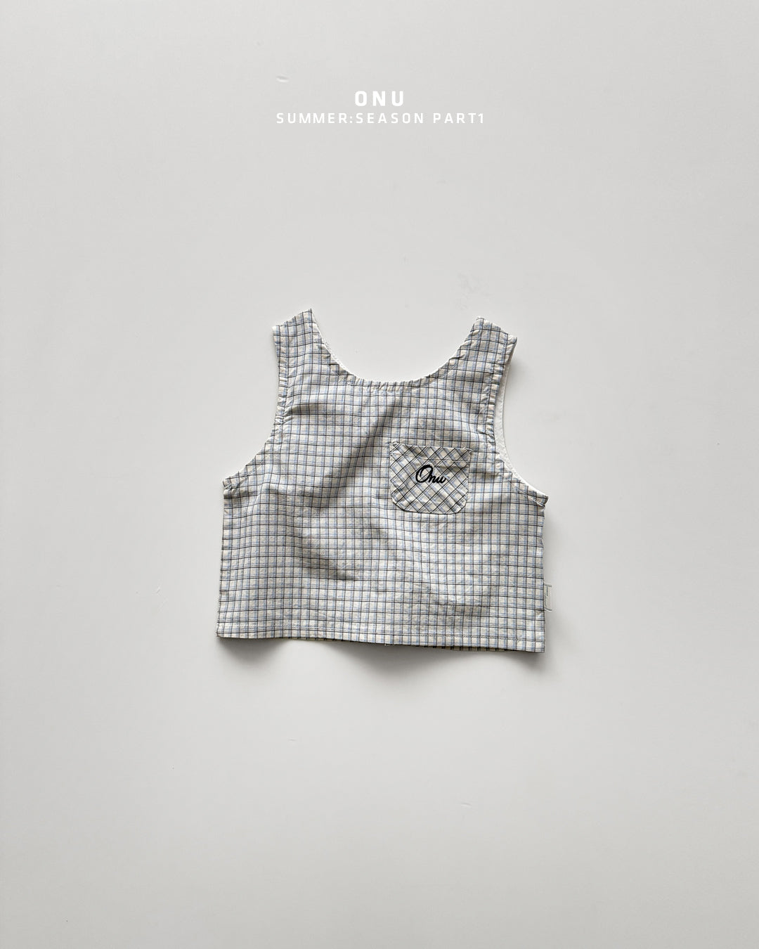 【PREORDER受付終了、ご希望はお問い合わせください。】44.Check sleeveless top