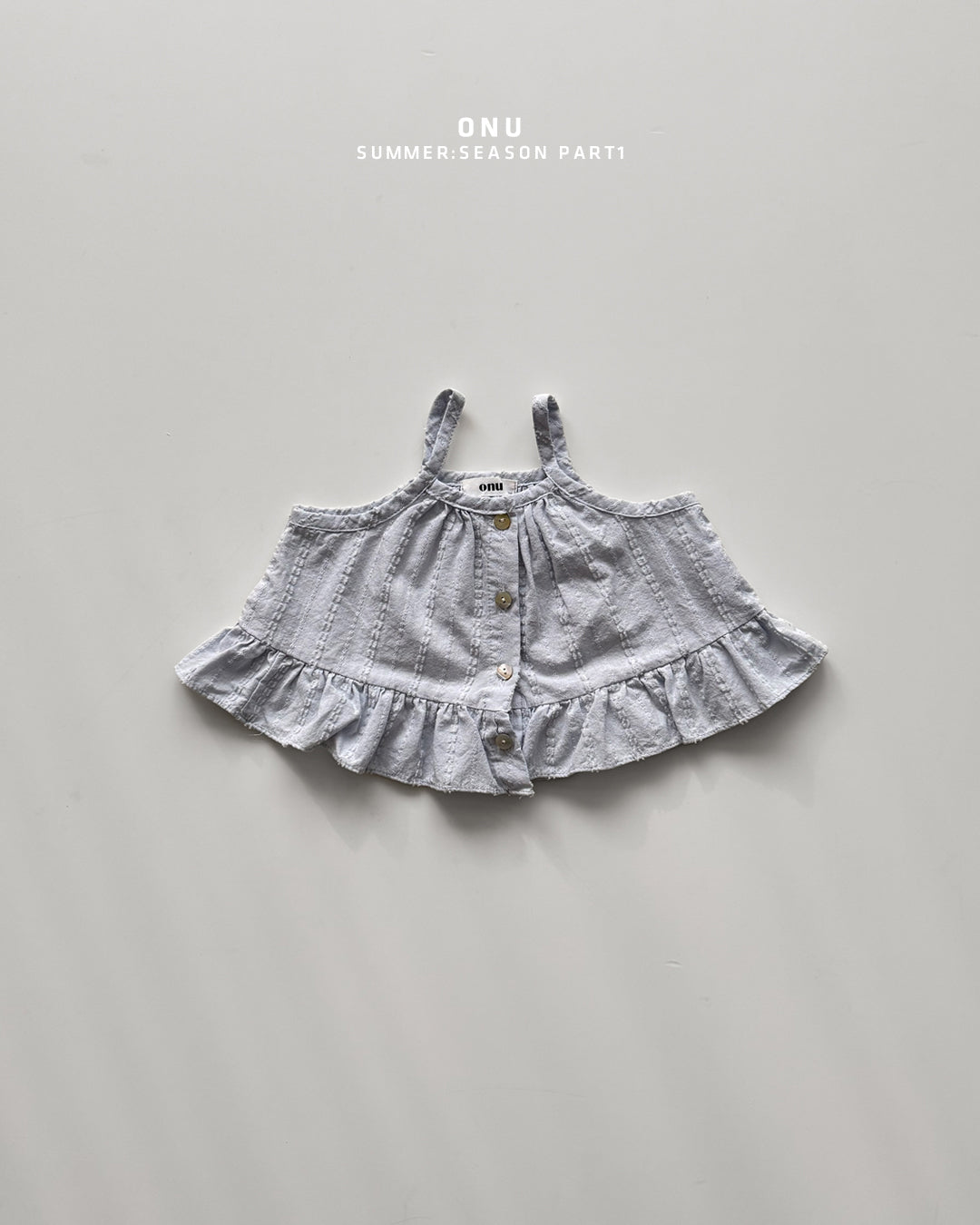 【PREORDER受付終了、ご希望はお問い合わせください。】26.Frill sleeveless blouse
