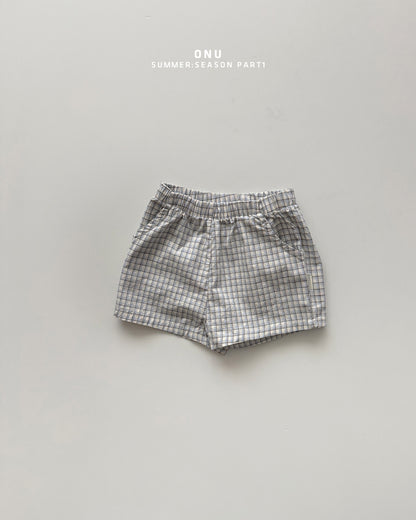 【PREORDER受付終了、ご希望はお問い合わせください。】45.Check shorts