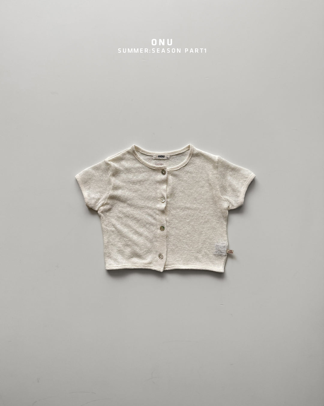 【PREORDER受付終了、ご希望はお問い合わせください。】37.Knit short sleeve cardigan