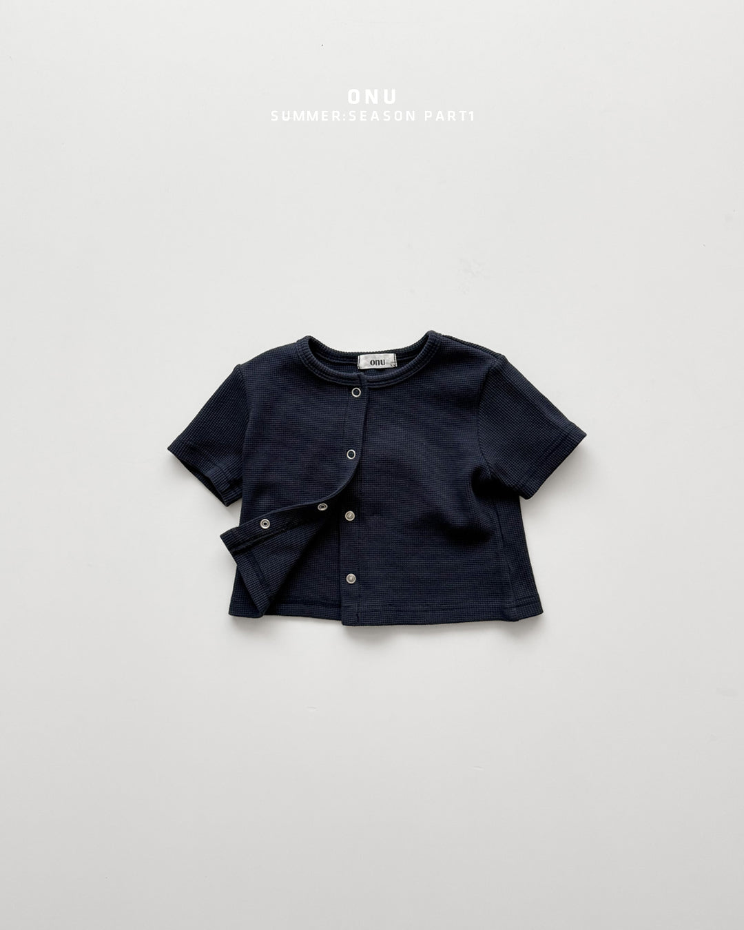 【PREORDER受付終了、ご希望はお問い合わせください。】28.Waffle short sleeve cardigan