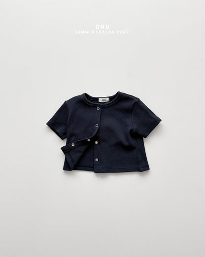 【PREORDER受付終了、ご希望はお問い合わせください。】28.Waffle short sleeve cardigan