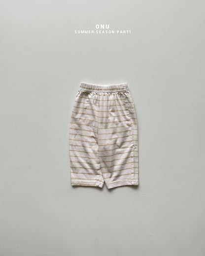 【PREORDER受付終了、ご希望はお問い合わせください。】19.Striped cropped pants (8/10 length)