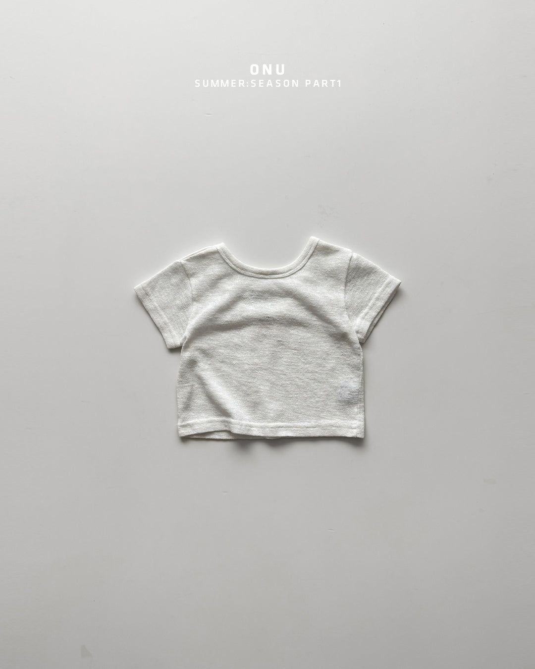 【PREORDER受付終了、ご希望はお問い合わせください。】01.U-neck short sleeve tee