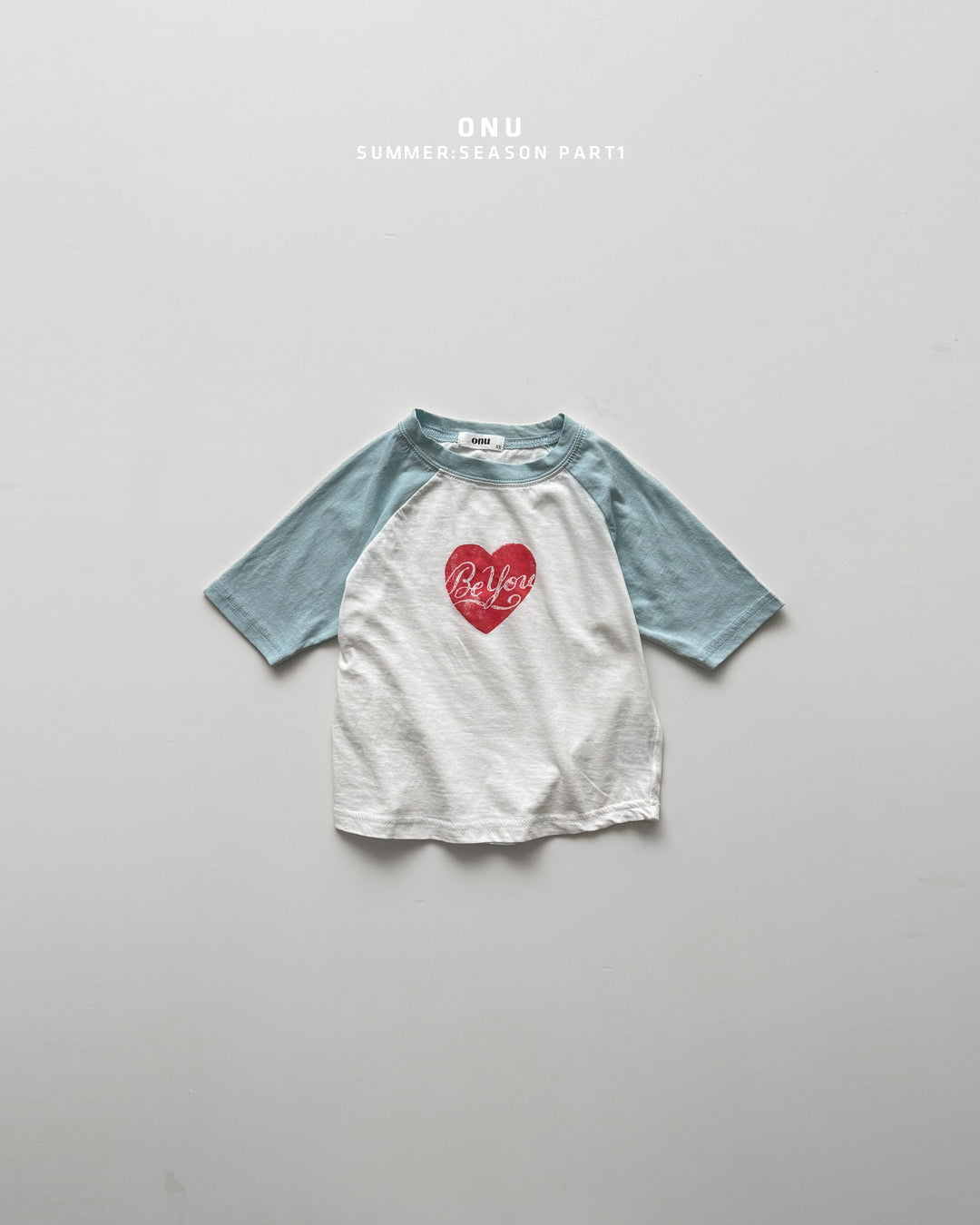 【PREORDER受付終了、ご希望はお問い合わせください。】06.Heart 3/4 sleeve tee