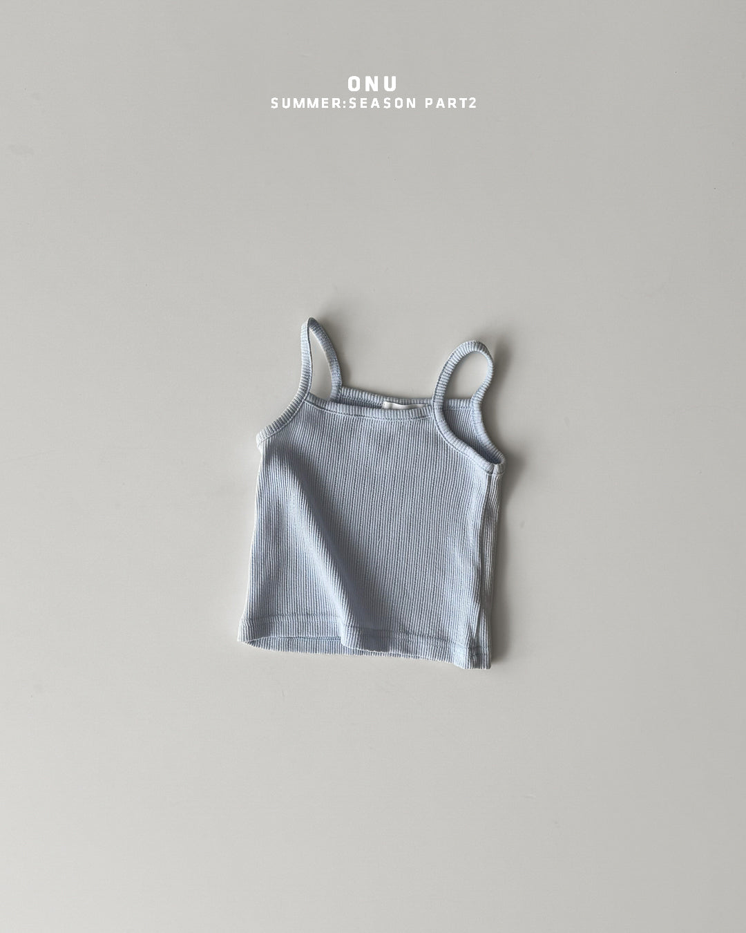 【期間限定 PRE-ODER】6.Ribbed Strap Sleeveless Top