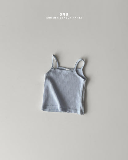 【期間限定 PRE-ODER】6.Ribbed Strap Sleeveless Top