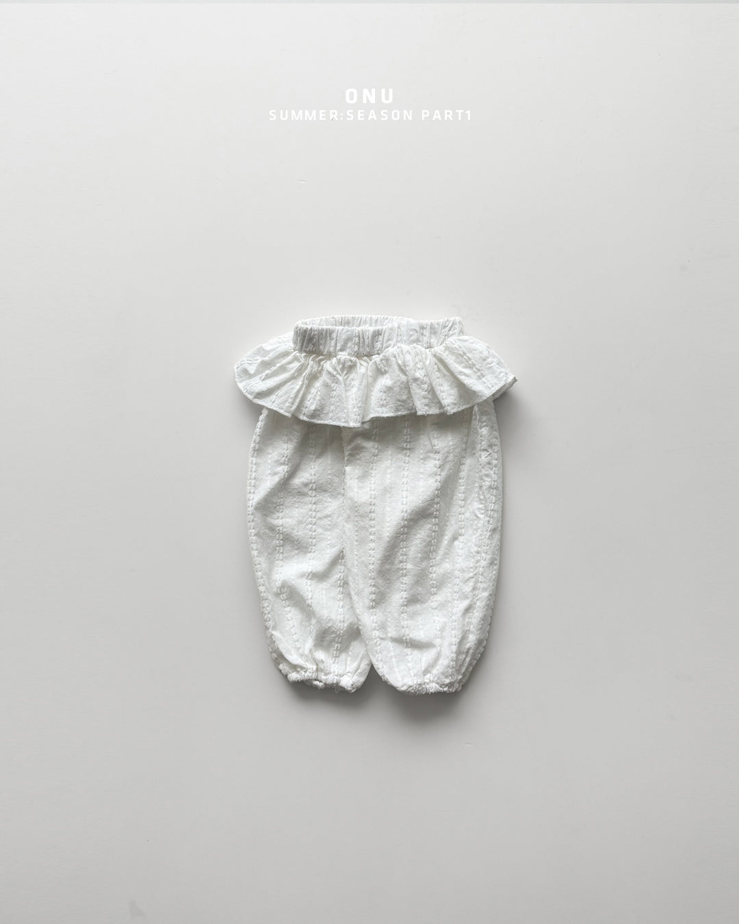【PREORDER受付終了、ご希望はお問い合わせください。】27.Frill bloomer pants