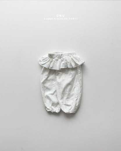 【PREORDER受付終了、ご希望はお問い合わせください。】27.Frill bloomer pants