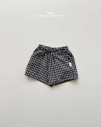 【PREORDER受付終了、ご希望はお問い合わせください。】45.Check shorts