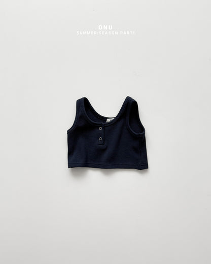 【PREORDER受付終了、ご希望はお問い合わせください。】29.Mini waffle sleeveless top