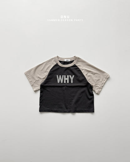 【PREORDER受付終了、ご希望はお問い合わせください。】09.WHY raglan tee