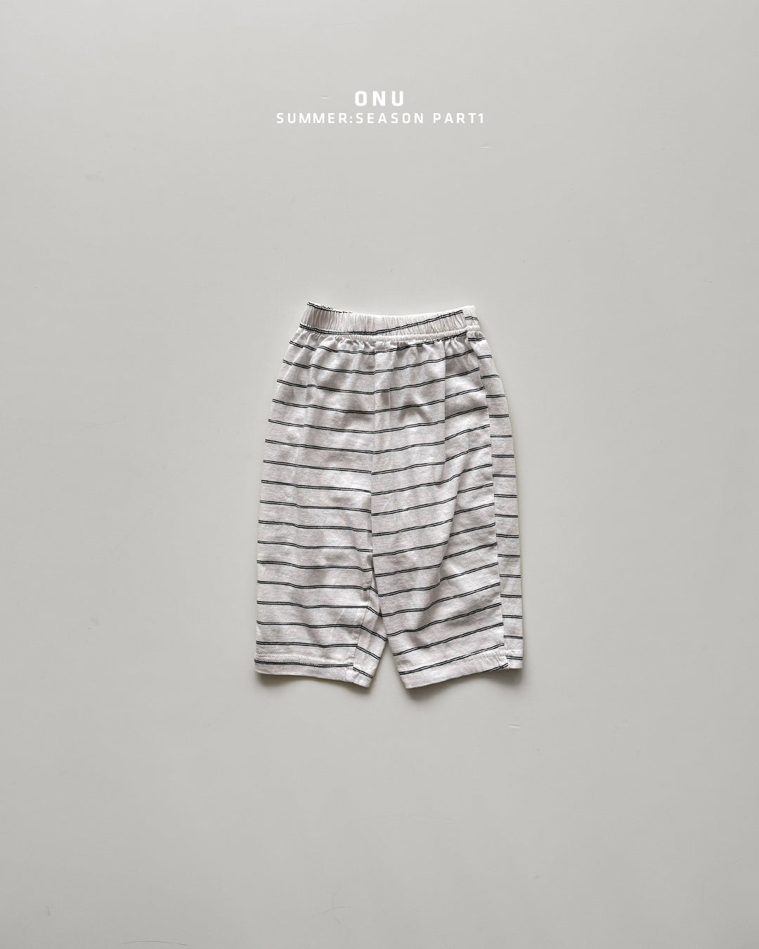 【PREORDER受付終了、ご希望はお問い合わせください。】19.Striped cropped pants (8/10 length)