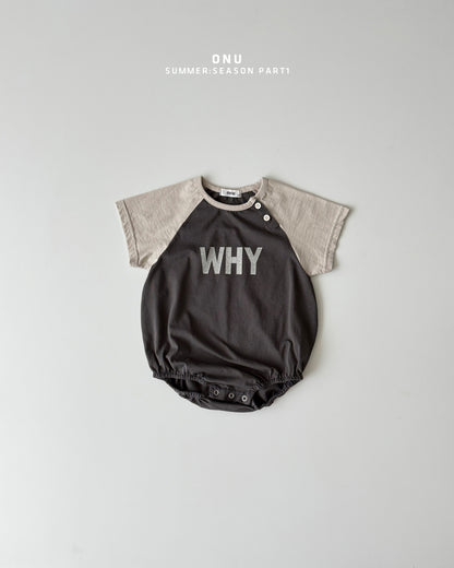【PREORDER受付終了、ご希望はお問い合わせください。】48.Baby WHY raglan suit
