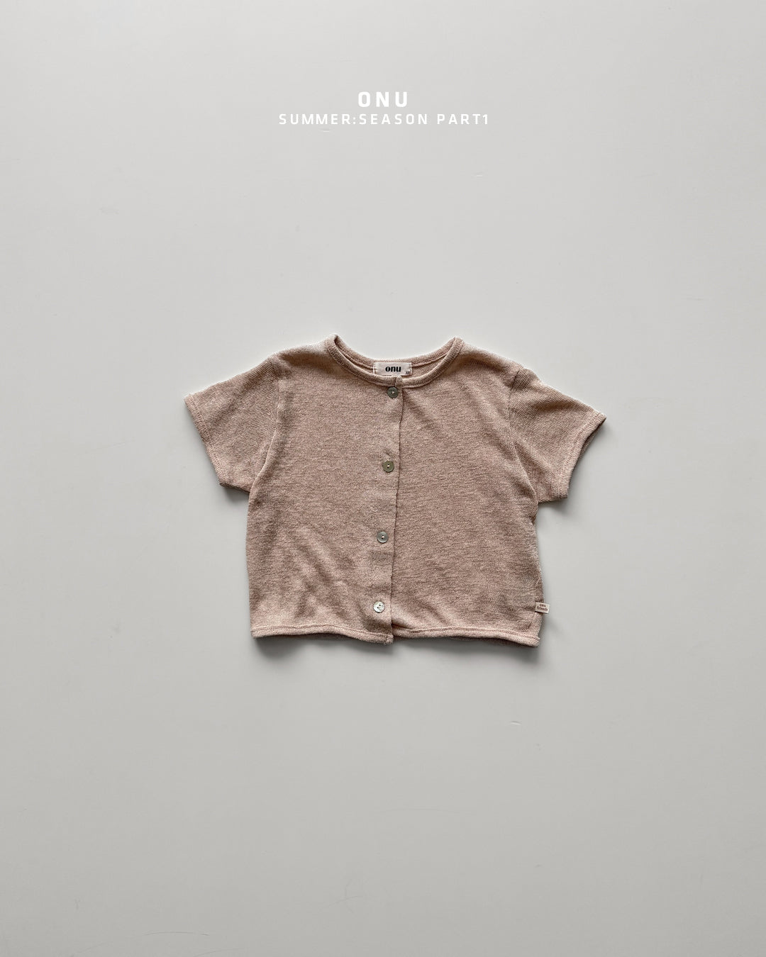 【PREORDER受付終了、ご希望はお問い合わせください。】37.Knit short sleeve cardigan